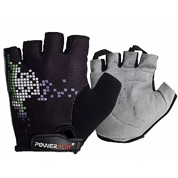 Велорукавички PowerPlay 002 A Чорні XS