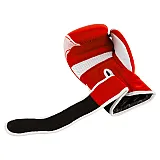 Боксерські рукавиці PowerPlay 3023 A Червоно-Білі [натуральна шкіра] 16 унцій фото товару