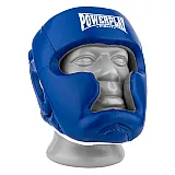 Боксерський шолом тренувальний PowerPlay 3068 PU + Amara Синьо-Білий S фото товара