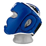 Боксерський шолом тренувальний PowerPlay 3068 PU + Amara Синьо-Білий S фото товара
