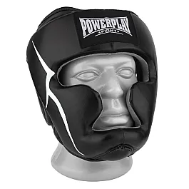 Боксерський шолом тренувальний PowerPlay 3066 PU + Amara Чорний XL