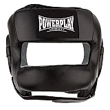 Боксерський шолом тренувальний PowerPlay 3067 з бампером PU + Amara Чорний L фото товара