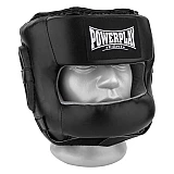 Боксерський шолом тренувальний PowerPlay 3067 з бампером PU + Amara Чорний XL фото товара