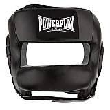 Боксерський шолом тренувальний PowerPlay 3067 з бампером PU + Amara Чорний XL фото товара