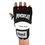 Рукавички для MMA PowerPlay 3075 Чорні-Білі M фото товара