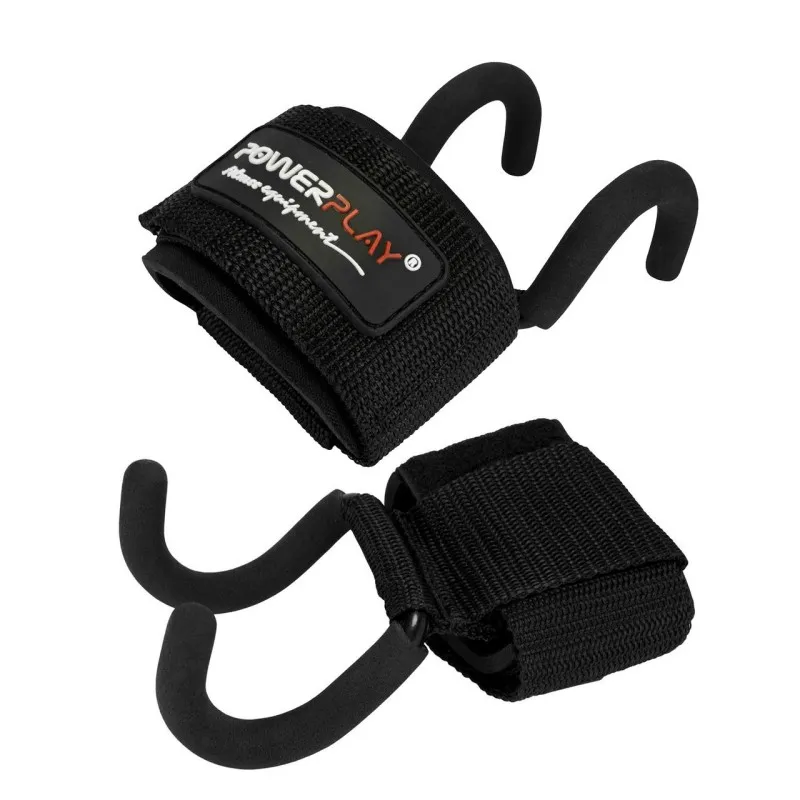 Гаки для тяги на запястья PowerPlay 7060 Чорні фото товару