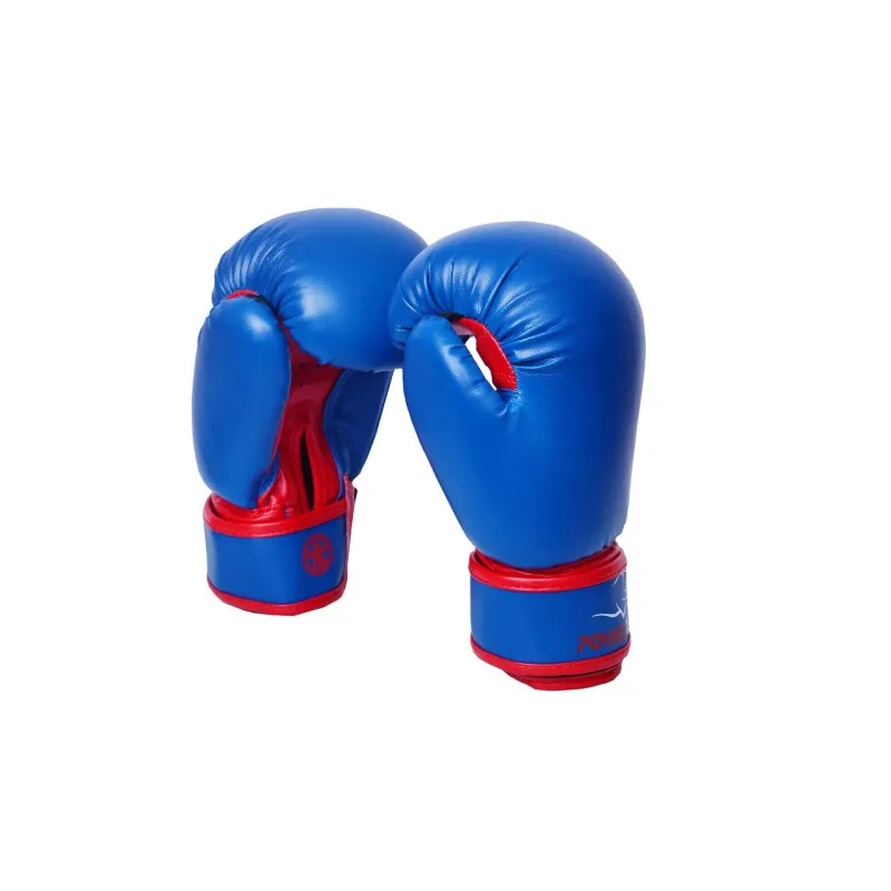 Боксерські рукавиці PowerPlay 3004 JR Синьо-Червоні 8 унцій фото товару