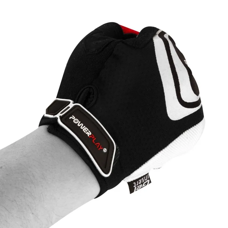 Велорукавички PowerPlay 6588 Чорні M фото товару