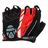 Велорукавички PowerPlay 5024 C Чорно-червоні XL фото товару