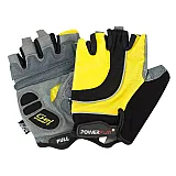Велорукавички PowerPlay 5037 C Чорно-жовті XL фото товару