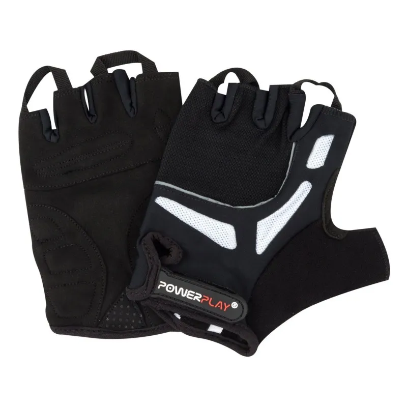 Велорукавички PowerPlay 5087 Чорні M фото товара