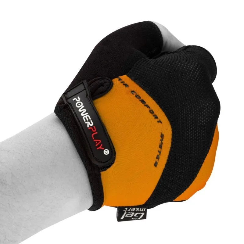 Велорукавички PowerPlay 5013 A Помаранчеві L фото товара