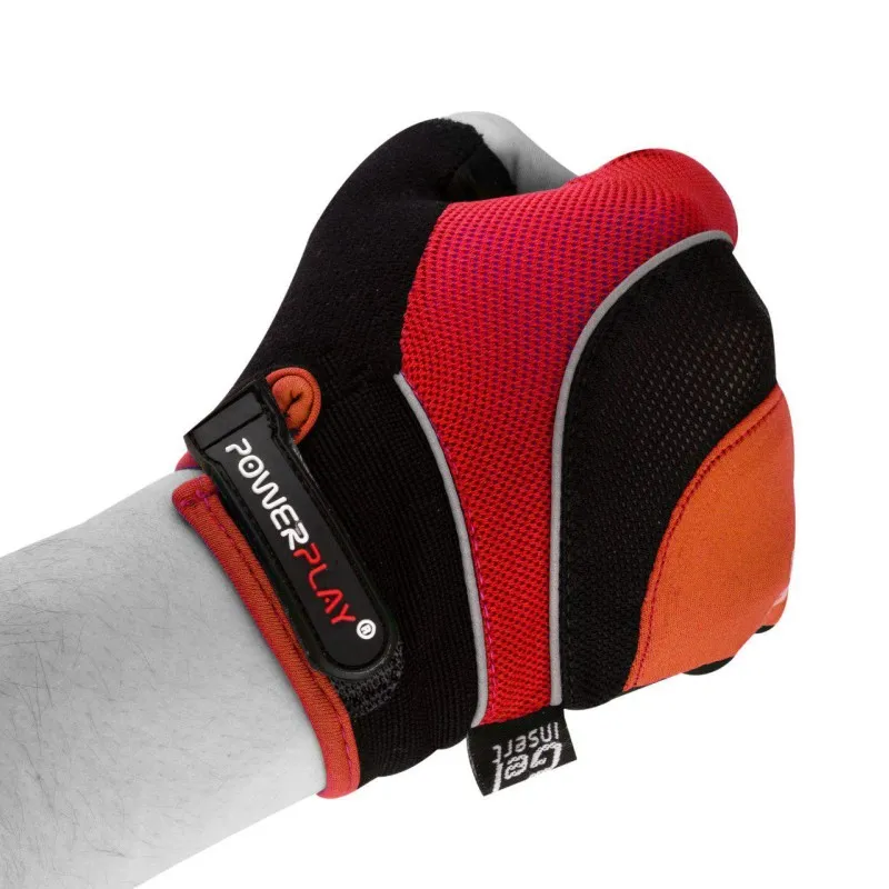 Велорукавички PowerPlay 5015 Червоні L фото товару