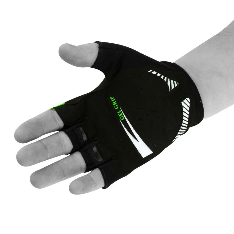 Велорукавички PowerPlay 5028 A Чорно-зелені L фото товару