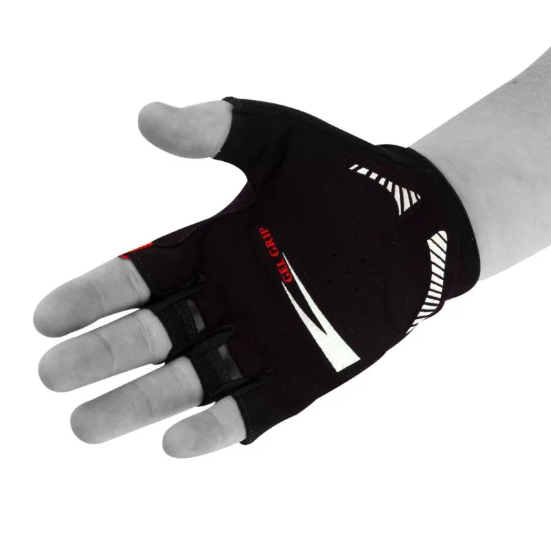 Велорукавички PowerPlay 5028 C Чорно-червоні M фото товару