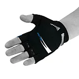 Велорукавички PowerPlay 5028 C Чорно-блакитні M фото товара