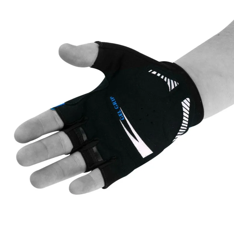 Велорукавички PowerPlay 5028 C Чорно-блакитні S фото товара