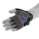 Велорукавички PowerPlay 5037 A Чорно-блакитні S фото товара