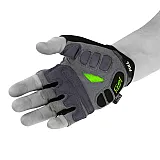 Велорукавички PowerPlay 5037 Чорно-зелені XL фото товару