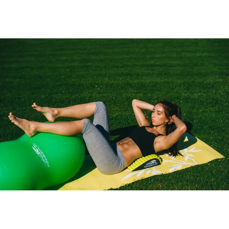Килимок для фітнесу і йоги PowerPlay 4011 (173* 61*0.8) Жовтий фото товара