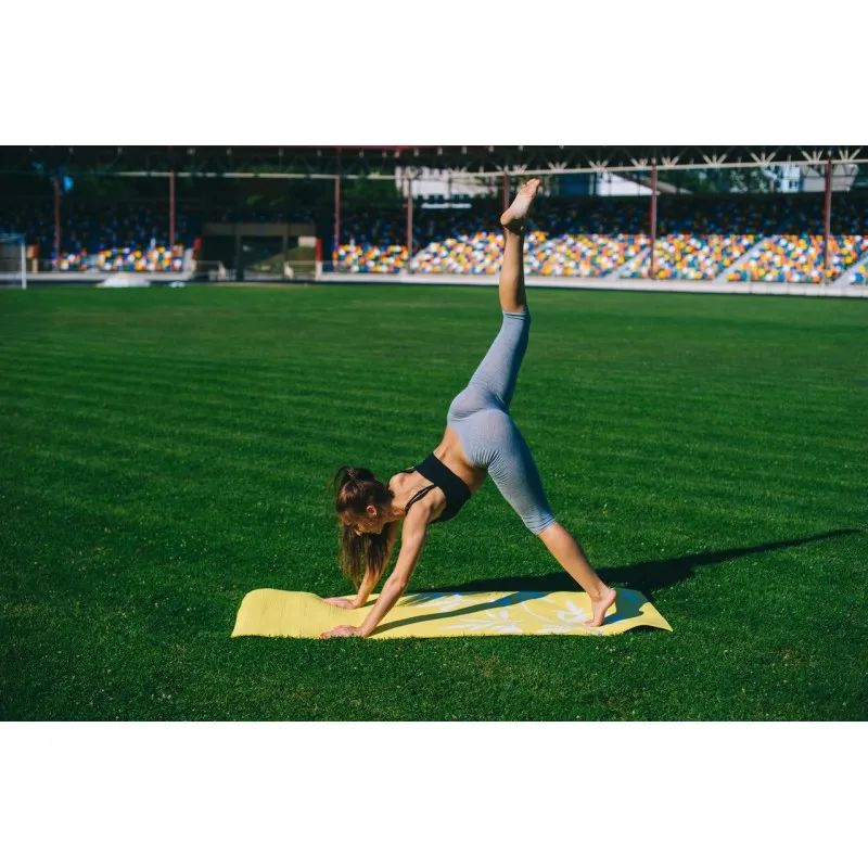 Килимок для фітнесу і йоги PowerPlay 4011 (173* 61*0.8) Жовтий фото товара