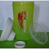 Шейкер спортивний ShakerStore з логотипом PowerPlay 600 мл. GREEN фото товару