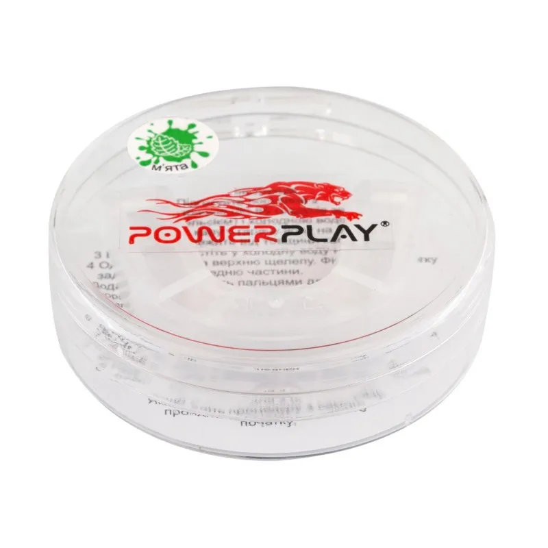 Капа боксерська PowerPlay 3306 JR Прозора /MINT фото товару