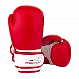 Боксерські рукавиці PowerPlay 3004 JR Червоно-Білі 8 унцій фото товара