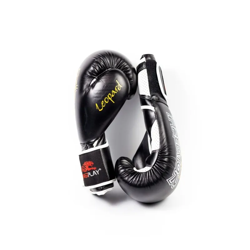 Боксерські рукавиці PowerPlay 3009 Чорні 8 унцій фото товара