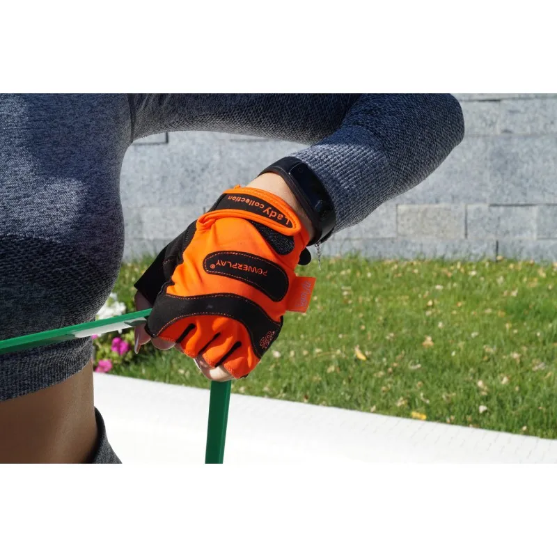 Рукавички для фітнесу PowerPlay 1729 D жіночі Оранжеві S фото товара