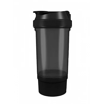 Шейкер спортивний Shake360 500ml з контейнером Black