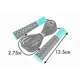 Скакалка PowerPlay 4206 сіро/мятна фото товара