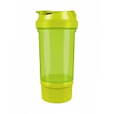 Шейкер спортивный Shake360 500 мл. с контейнером Green фото товара