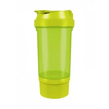 Шейкер спортивный Shake360 500 мл. с контейнером Green