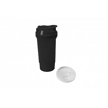 Шейкер спортивний Shake360 500ml з контейнером Black