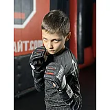 Рукавички для MMA PowerPlay 3075 Чорні-Білі XS фото товару