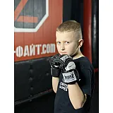 Рукавички для MMA PowerPlay 3075 Чорні-Білі S фото товару