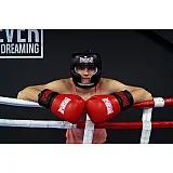 Боксерські рукавиці PowerPlay 3015 Червоні [натуральна шкіра] 12 унцій фото товару