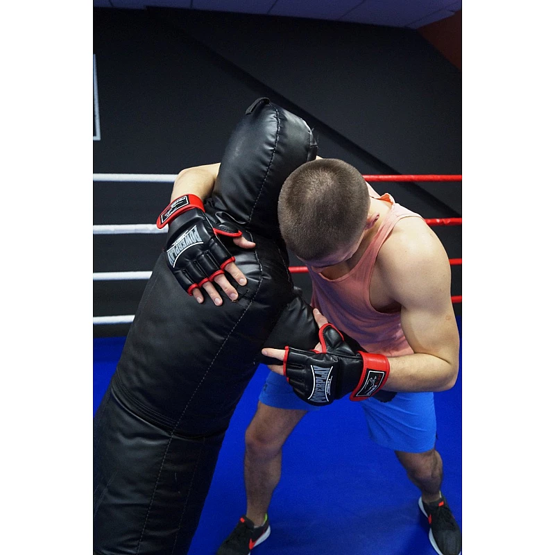 Рукавички для MMA PowerPlay 3058 Чорно-Червоні M фото товару