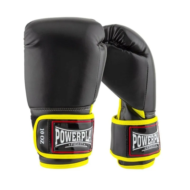 Боксерські рукавиці PowerPlay 3074 чорні 10 унцій фото товару
