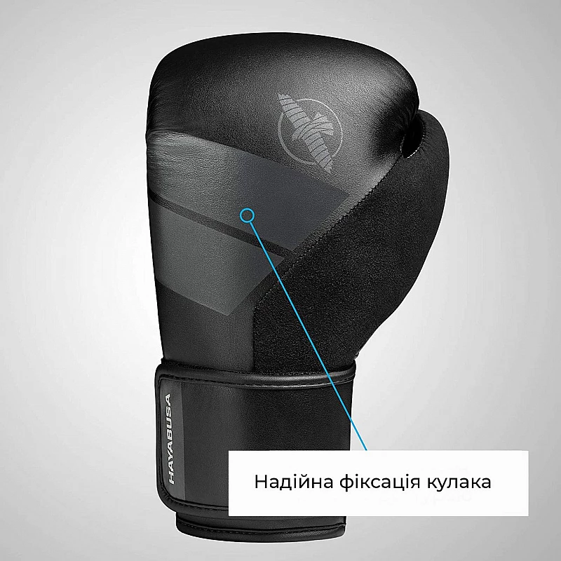 Боксерські рукавиці Hayabusa S4 - Чорні 16oz (Original) фото товара