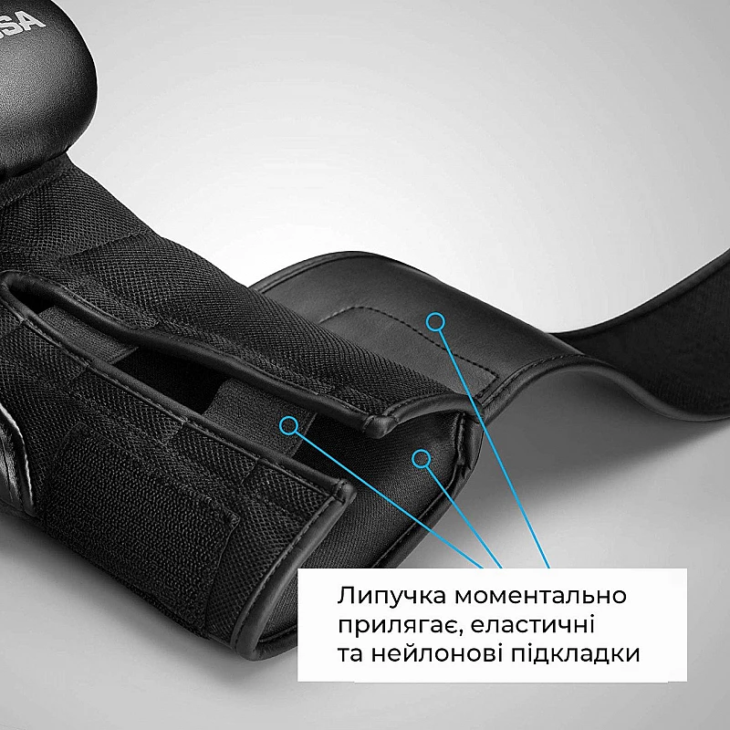 Боксерські рукавиці Hayabusa S4 - Чорні 16oz (Original) фото товара
