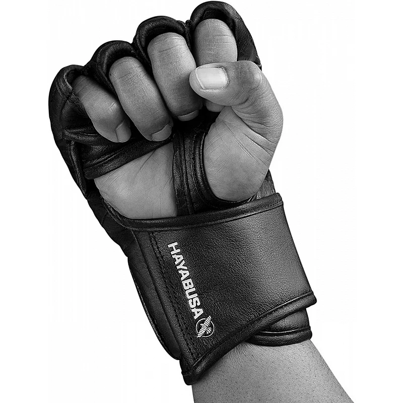 Рукавички для MMA Hayabusa T3  - Чорні M 4oz (Original) фото товару