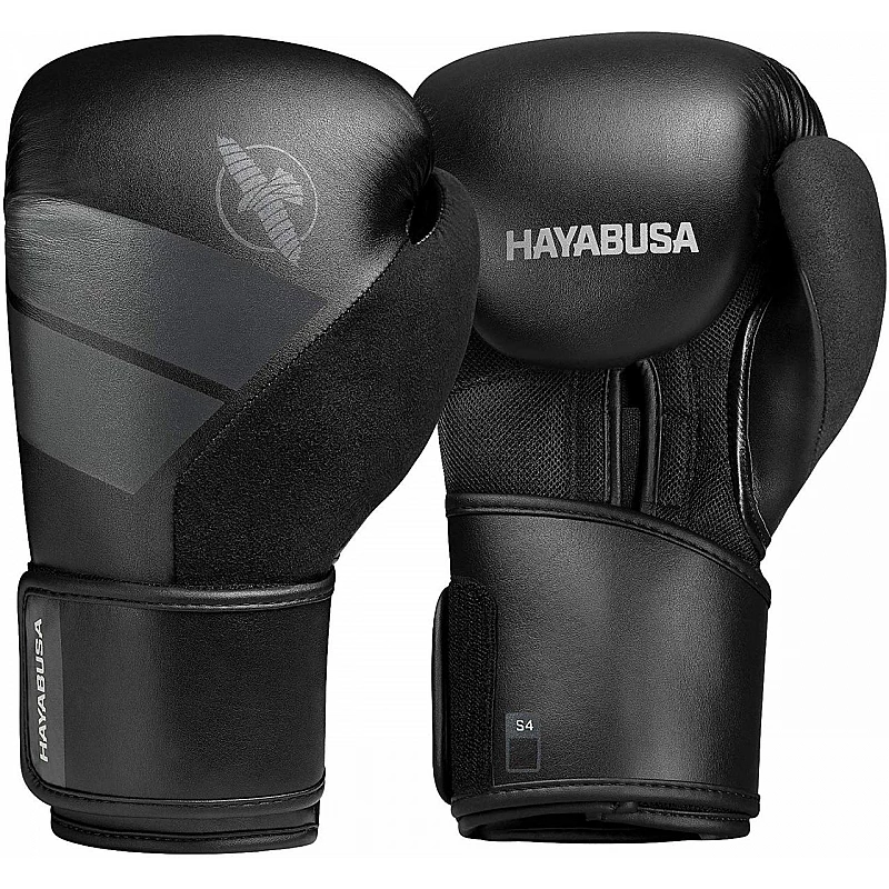 Боксерські рукавиці Hayabusa S4 - Чорні 16oz (Original) фото товара