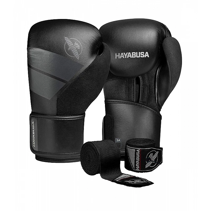Боксерські рукавиці Hayabusa S4 - Чорні 16oz (Original) фото товара