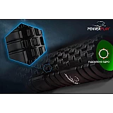 Масажний ролик PowerPlay 4025 Чорно-Зелений. фото товару