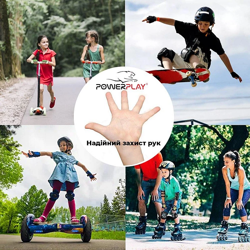 Велорукавички PowerPlay 5451 Синьо-білі 2XS фото товару