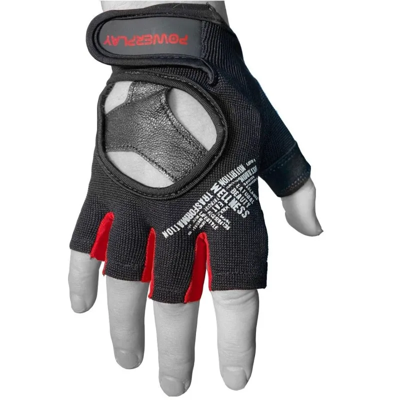 Рукавички для фітнесу PowerPlay 2222 Чорні M фото товару