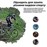 Велорукавички PowerPlay 5019 C Чорно-блакитні M фото товару