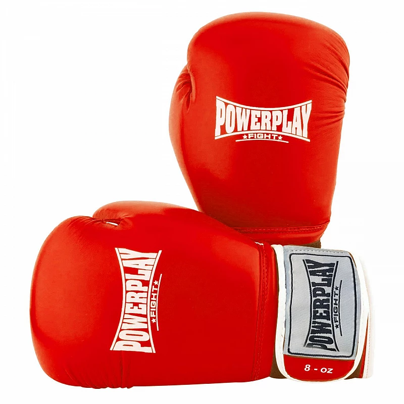 Боксерські рукавиці PowerPlay 3019 Червоні 8 унцій фото товару